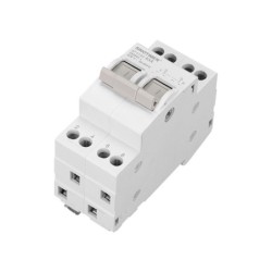 Comutator manual I-0-II SINOTIMER SF219G, 63A, 2 poli, 400V, montaj pe sina DIN